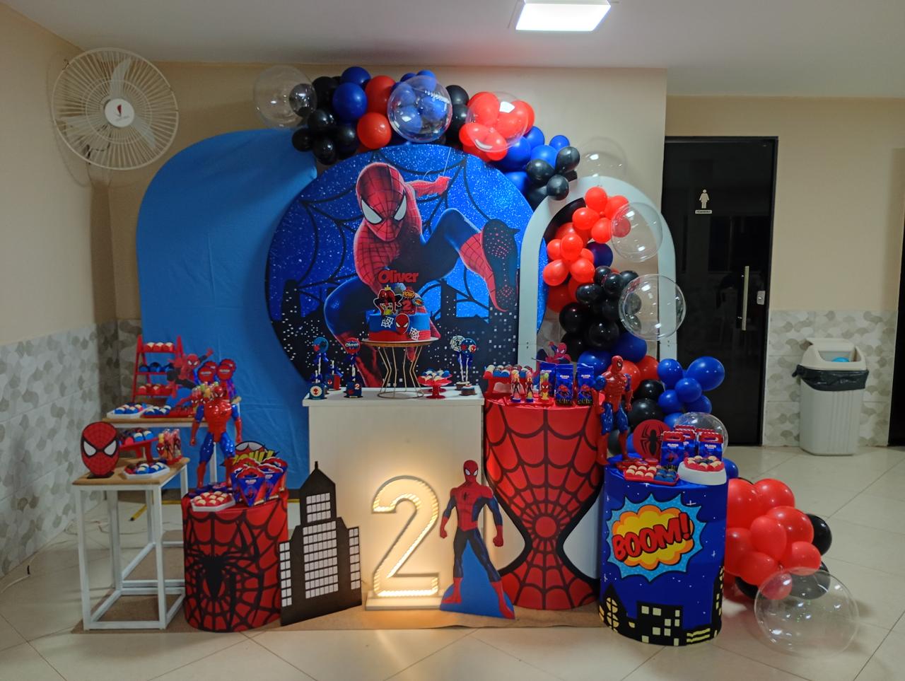 Festa de 2 anos com tema Homem-Aranha